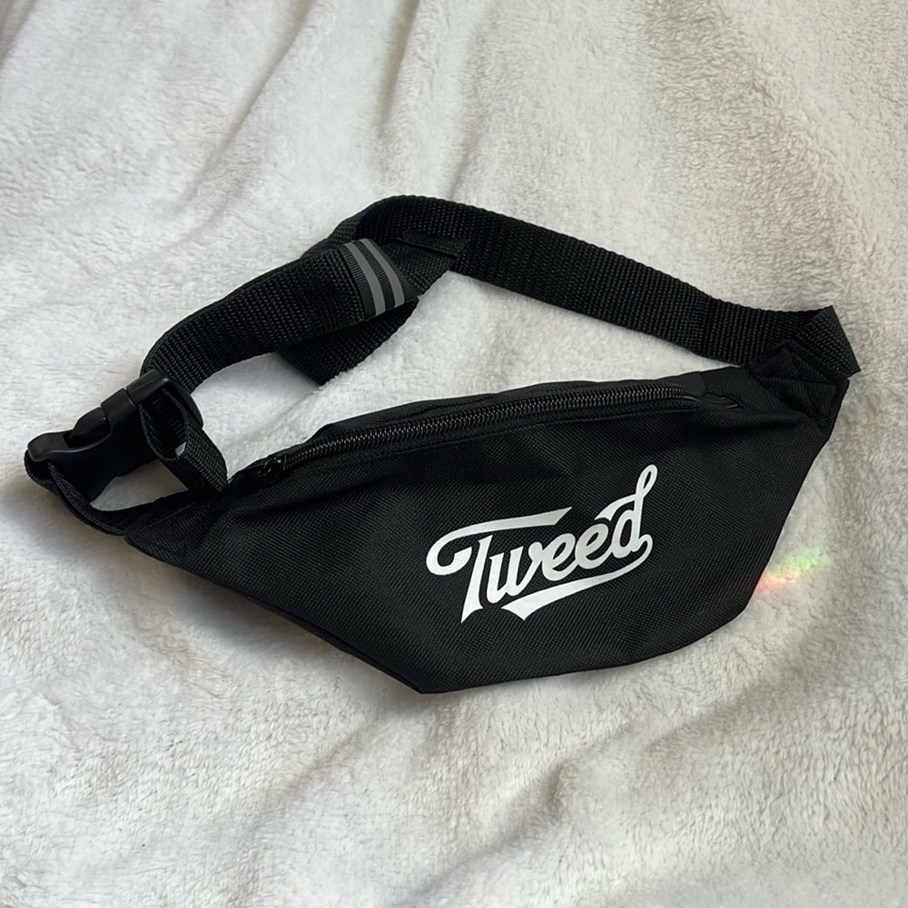 Tweed Fanny Pack, NWOT, Black